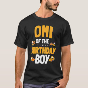 T-shirt Omi De L'Anniversaire Boy Construction Ouvrier Ann
