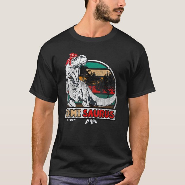 T-shirt Omisaurus Rex Dinosaur Omi Saurus Famille Correspo (Devant)