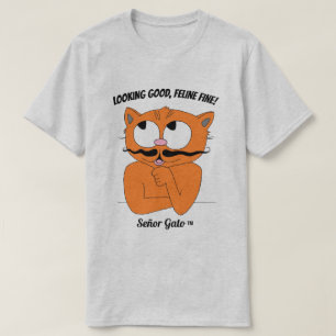 T-shirt "ON A L'AIR BIEN, FELINE FINE !" Amusant jeu de ch