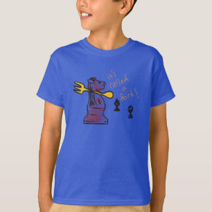 T-shirt On l’appelle une fourche ! Chemise d'échecs.