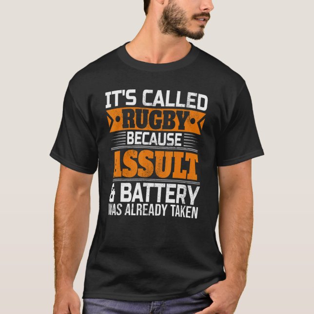 T-shirt On l'appelle le joueur de rugby à dire (Devant)
