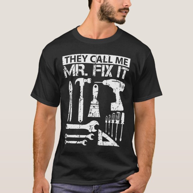 T-shirt On M'Appelle M'Appeler M. Réparer C'Est Drôle Hand (Devant)