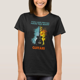 T-shirt On ne peut jamais avoir trop de guitares 3