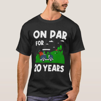 T-shirt On Par for 21 Years Golf Theme Birthday Golfers Pa