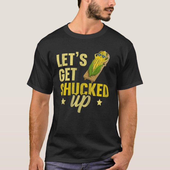 T-shirt On se fait baiser pour un fermier de maïs (Devant)