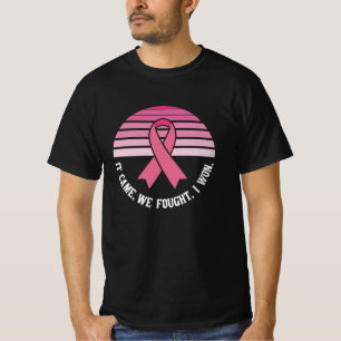 T-shirt On S'Est Battu Pour Gagner Le Cancer Du Sein Survi