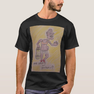 T-shirt on skatin ?