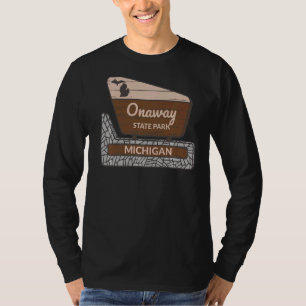 T-shirt Onaway State Park Michigan MI Affiche de bienvenue