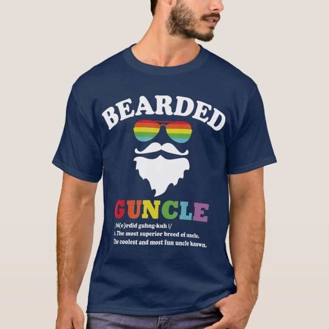 T-shirt Oncle à poils (Devant)