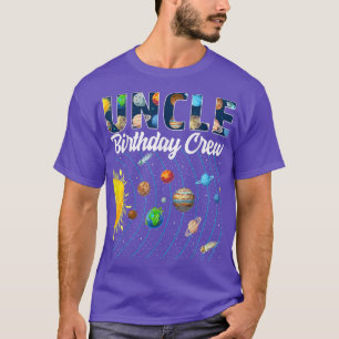 T-shirt Oncle Anniversaire de l'équipage de l'espace extra