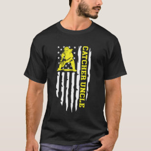 T-shirt Oncle Attrapeur De Softball D'un Attrapeur De Soft