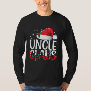 T-shirt Oncle Claus Correspondant Pajamas de Noël de fami