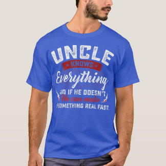 T-shirt Oncle connaît tout Hommes Drôle oncle Vintage