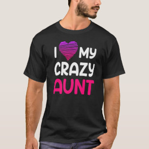 T-shirt Oncle de famille tante J'aime ma tante folle 1
