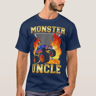 T-shirt Oncle de l'anniversaire garçon Monster Truck Match