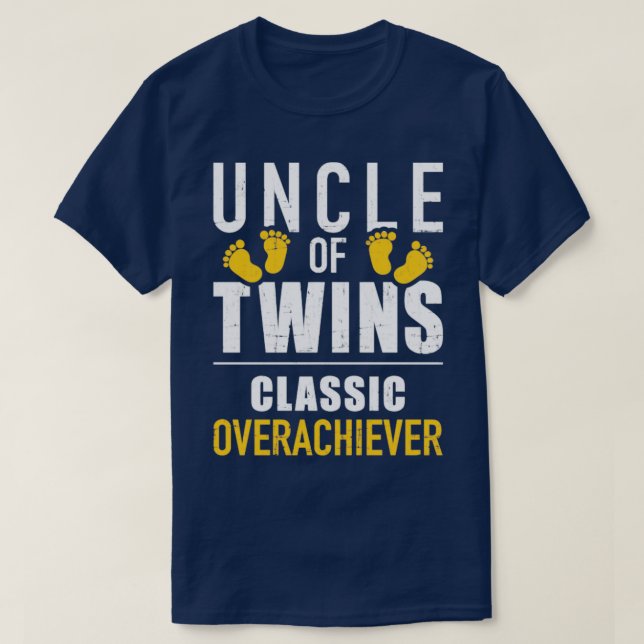 T-shirt Oncle des jumeaux surdoué classique (Design devant)