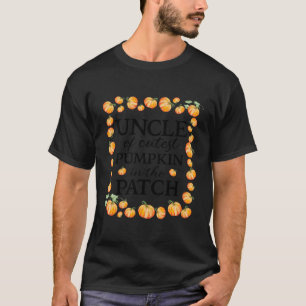 T-shirt Oncle Du Citrouille Le Plus Cutest Dans Le Patch A
