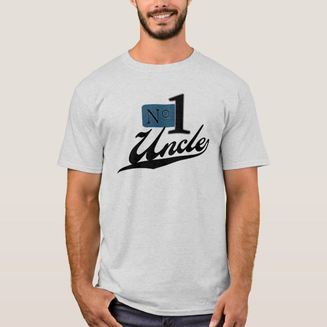 T-shirt Oncle du numéro un (Devant)