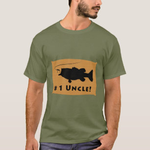T-shirt Oncle du numéro un avec la basse de large