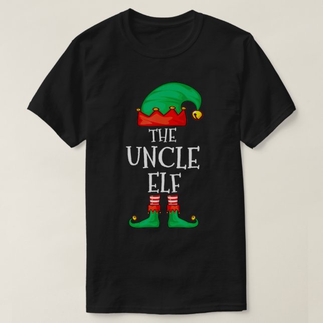 T-shirt Oncle Elf Famille Noël L'Oncle Elfe Pajama Sw (Design devant)