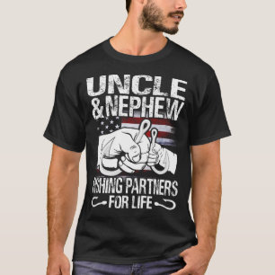 T-shirt Oncle et neveu Chemises jumelées Partenaires de pê