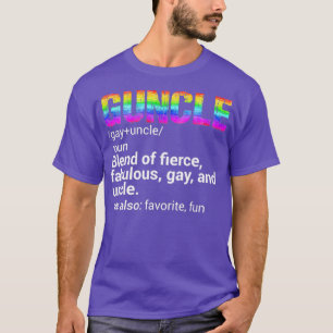 T-shirt Oncle Gay Gay Qui est Fierce et Fabreux