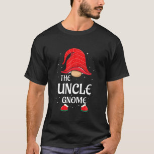 T-shirt Oncle Gnome Buffalo Plaid Matching Famille Christm