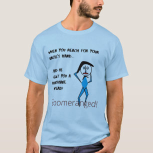 T-shirt Oncle Handshake - Bleu Boomerangé