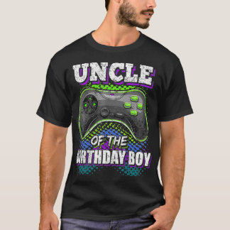 T-shirt Oncle of the Birthday Boy Matching Video Jeu Birt