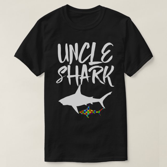 T-shirt Oncle Requin Tee s Drôle Femmes Requins Oncle Lov (Design devant)