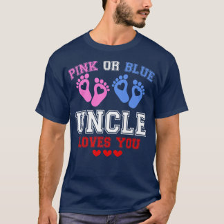 T-shirt Oncle Rose Ou Bleu Vous Aime Sexe Révéler Premium
