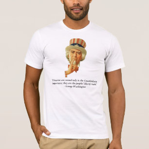 T-shirt Oncle Sam et citation par George Washington