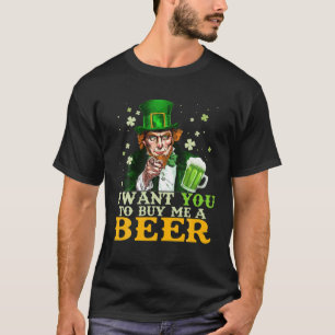 T-shirt Oncle Sam Je Veux Que Tu M'Achètes Une Bière Saint