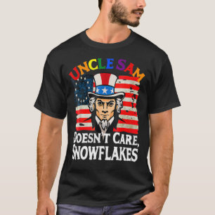 T-shirt ONCLE SAM NE SE SOUCIE PAS DES FLAKES DE NEIGE Drô
