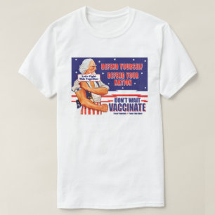 T-shirt Oncle Sam Rétro Vaccinez Ajoutez Votre Propre Slog