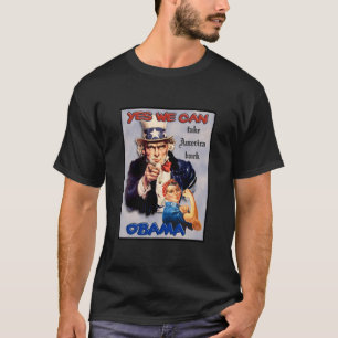 T-shirt Oncle Sam, Rosie le rivoir pour Barack Obama