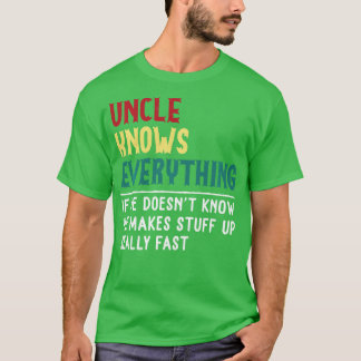 T-shirt Oncle savent tout cadeau de Fête des pères pour Fu