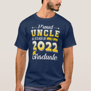T-shirt Oncle Senior 2022 Cadeaux Fier Oncle D'Une Classe 