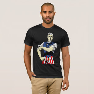 T-shirt Oncle vintage Sam : Retroussez Vos Manches