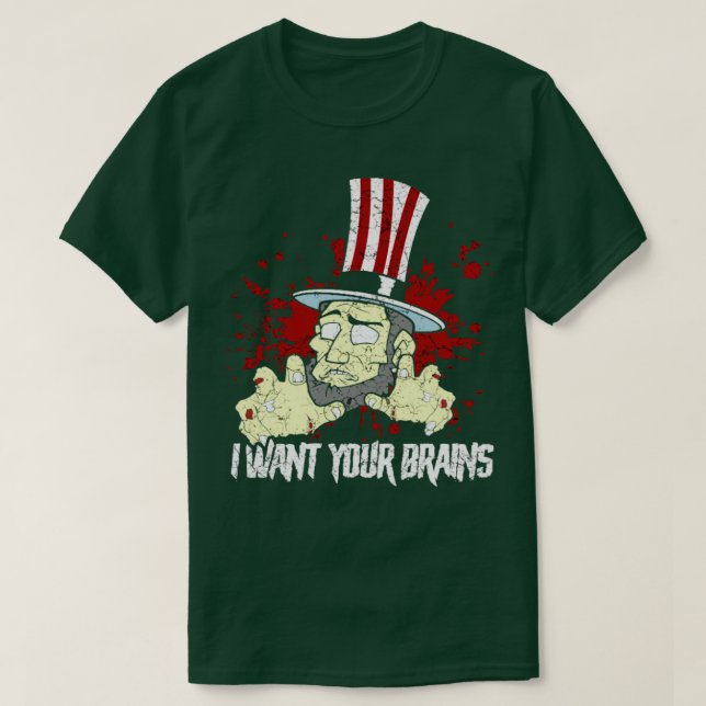 T-shirt Oncle Zombie Sam (Design devant)