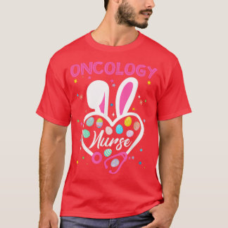 T-shirt Oncologie amusante Infirmière Bunny Stethoscope Co