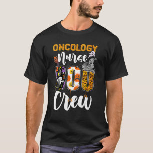 T-shirt Oncologie Infirmière Boo Équipage Halloween Pour F