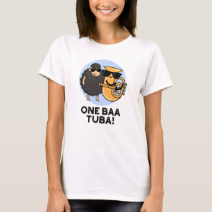 T-shirt One Baa Tuba Funny Music Sheep Pun