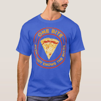 T-shirt One Bite Tout Le Monde Connait Le Règlement pizza 