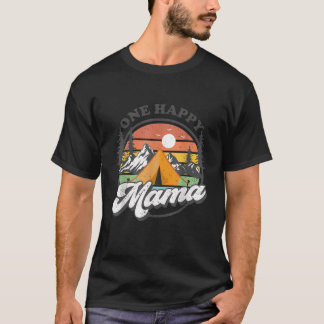 T-shirt One Happy Mama Happy Camper 1st Birthday Camping T