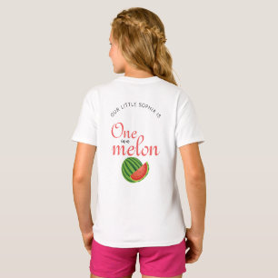 T-shirt One In A Melon 1er Birthday Party Watermelon