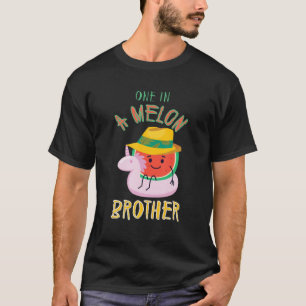 T-shirt One in A Melon Brother Funny Watermelon Family Mat