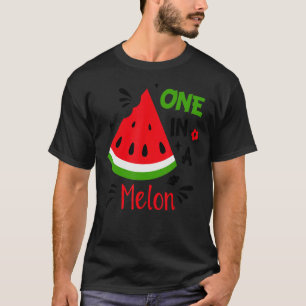 T-shirt One In A Melon Watermelon Bonjour Vibes Été Femmes
