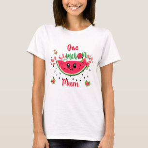 T-shirt One In A Melon Watermelon Fête d'anniversaire mama