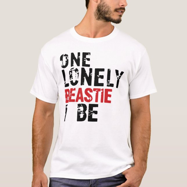 T-shirt One Lonely Beastie I Be - Drôle Graphic Tee pour m (Devant)